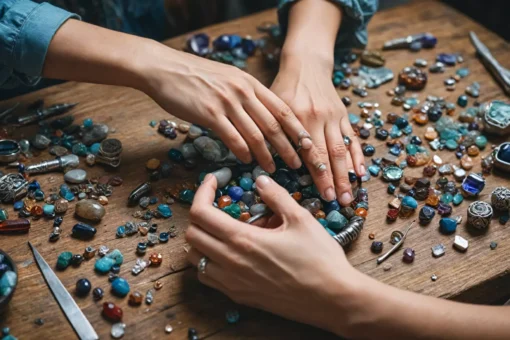 Kamienie półszlachetne w biżuterii artystycznej — wybór i obróbka